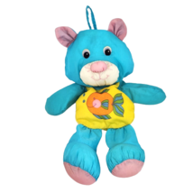 12&quot; Vintage Playskool Water Pets Blue Teddy Bear Bath Toy Stuffed Animal Plush - £37.21 GBP