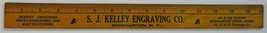 Kelley Engraving Co advertising ruler Binghamton New York photo - $14.00