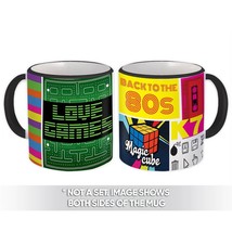 Back to the 80s Games Rubiks Cube : Gift Mug Retro Vintage Pop Art - £12.50 GBP