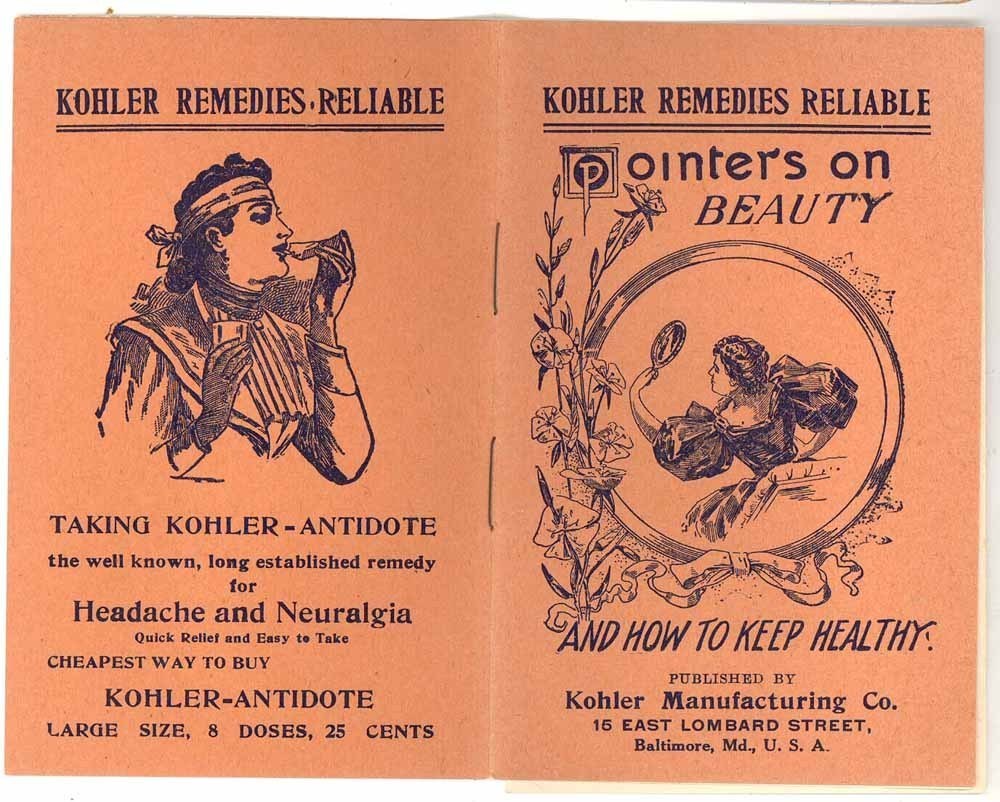 Kohler Remedies Beauty advertising booklett Victorian original ephemera - $14.00