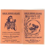Kohler Remedies Beauty advertising booklett Victorian original ephemera - $19.71 CAD
