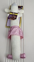 Multipet Loofa Ballerina Medium 12" Dog Toy Ultra Soft Long Doggy With Squeaker - $9.89