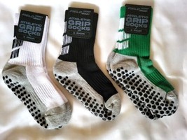 (3) Pairs Field Pro Soccer Athletic Grip Socks Anti-Slip Size Small - £7.90 GBP
