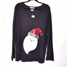 Nouveaux Women&#39;s Christmas Holiday Santa Clause Sweater Size 2X - £13.05 GBP