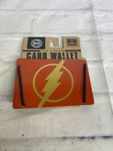 DC Comics The Flash Logo Red Slim Aluminum Card Wallet Holder RFID Block... - $19.99