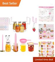 All-in-One Canning Supplies Set: 8 Tools with Stainless Steel &amp; Colorful... - $59.35