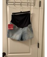 Isabel Maternity by Ingrid &amp; Isabel  Women&#39;s Jean Shorts High Waist Blue - $22.63 CAD+