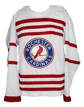 Any Name Number Rochester Cardinals Retro Hockey Jersey White Any Size image 4