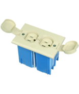 Carlon B121BFBRR Floor Box Duplex Outlet Receptacle Adjustable to 1-7/8&quot; - £22.56 GBP