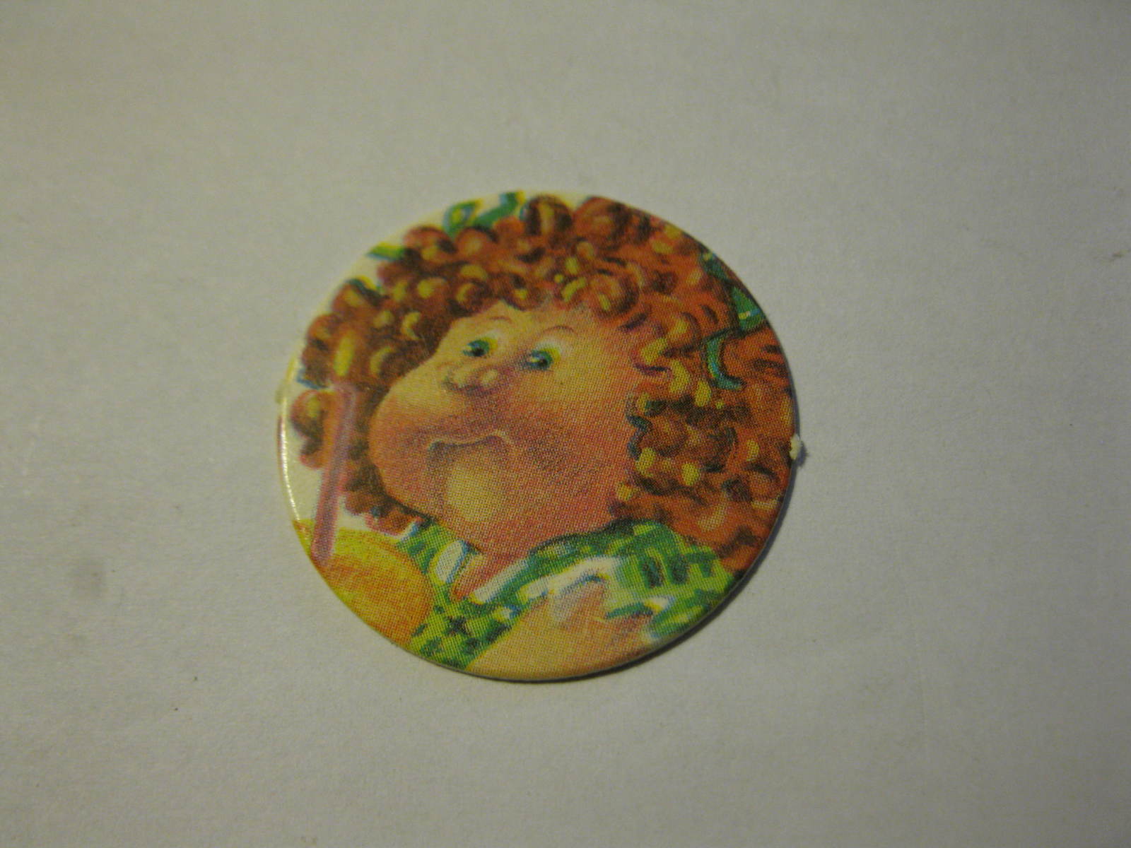 vintage 1984 Cabbage Patch Kids Board Game Piece: Red Headed round chip - $1.00
