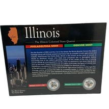 Illinois Colorized State Quarter NEW Philadelphia &amp; Denver Mint - £6.85 GBP