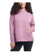 Danskin Womens Hoodie Pink Melange Kangaroo Pocket Long Sleeves Active Soft - $56.16 CAD