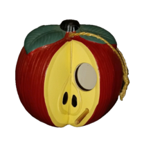 Ceramic Apple Shaped Bird House Feeder - $15.00