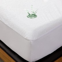 Queen Size Waterproof Mattress Cover, Premium Terry Top Mattress Cover, - £33.51 GBP