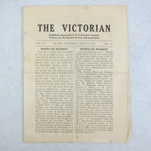 USS Kaiserin Auguste Victoria Shipboard Newspaper The Victorian WWI 17 July 1919 - £23.56 GBP