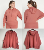 Old Navy Women&#39;s Dynamic Fleece Hoodie Sweater Coral Pink Size 3X NWT - $19.99