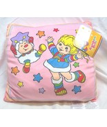 Vintage Style SOFT RAINBOW BRITE 14&quot; PINK SQUISHY PILLOW Plush NEW Sprite - $27.13 CAD
