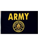 US Army Flag 3x5 NEW U S Military Gold w/ Crest Garden, Lawn, Supply, Ma... - $6.77 CAD