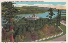 Vista House Crown Point Columbia River Highway 1941 Oregon OR Postcard C04 - £2.35 GBP