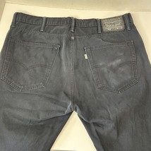 Levi’s 512 Slim Taper Fit Denim Stretch Jeans Size Men&#39;s 38x32 Black Wash - £22.58 GBP