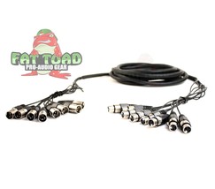 XLR Snake Cable Patch (10ft X 8 Channels) by FAT TOAD - Studio Stage, Li... - $779.54 MXN