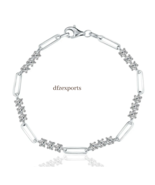 925 Silver Moissanite 3mm Bracelets Bangle Jewelry Women Christmas Gift ... - £109.78 GBP