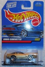 Hot Wheels 1999 Mattel Wheels "1980 Corvette" Collector #1103 On Sealed Card - $3.00