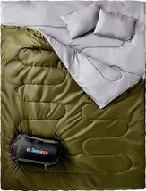 Cold Weather 2 Person Waterproof Sleeping Bag For Adults Or Teens Truck, Tent, - £62.59 GBP