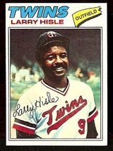 Minnesota Twins Larry Hisle 1977 Topps Baseball Card # 375 Vg - £0.40 GBP