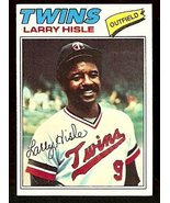 MINNESOTA TWINS LARRY HISLE 1977 TOPPS BASEBALL CARD # 375 VG - £0.39 GBP