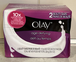 (1) Olay Age Defying Beauty Bar Soap 2 Pack Old Formula More Moisturizers - £9.54 GBP