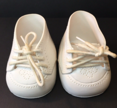 Vintage Cabbage Patch Kids Doll White Lace Tie Shoes CPK  KT Hong Kong - £13.80 GBP