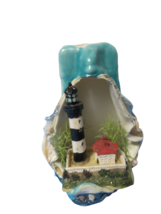 Sculpted Candle Nautical Theme 3D Lights Up And A Tea Light Candle Holder 6.5&quot;T - $19.79