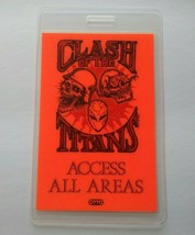 Anthrax Megadeth Slayer Clash Of The Titans Tour Backstage Pass Heavy Metal 1990 - £18.10 GBP