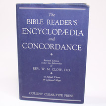 Vintage The Bible Readers Encyclopaedia &amp; Concordance Revised Edition Rev W Clow - £10.45 GBP