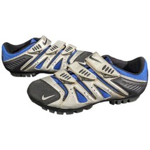 Nike Cycling Shoes Cleats Size 8.5 Blue Biking 3 Strap 90606 Eur 42 Biker - £43.20 GBP