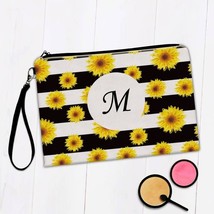 Sunflowers Stripes : Gift Makeup Bag Pattern Floral Gerbera Zebra Abstract Home  - £9.42 GBP