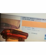 HOT WHEELS Redline 1969 Whip Creamer CANADA ONLY Flying Colours &#39;RED&#39; RARE - $2,851.02 MXN