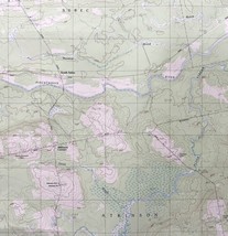 Map South Sebec Maine 1983 Topographic Geo Survey 1:24000 27 x 22&quot; TOPO4 - £35.88 GBP