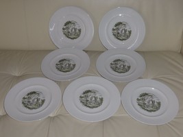7 Johnson Bros Arcadia Ironstone Dinner Plates - £38.76 GBP