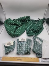 Horizon Green Longaberger Basket Liner lot Of 5 Mail Bow Hope Cake + More - $39.59