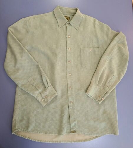 Primary image for Bruno B Mens Size L Long Sleeve Button Up Shirt Very Nice Olive Colored
