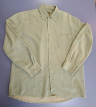 Bruno B Mens Size L Long Sleeve Button Up Shirt Very Nice Olive Colored - £15.47 GBP