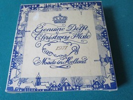 Delft Christmas 1971 plate St Lauren Church, Holland, NIB, 6 1/4&quot; am8 - $29.39