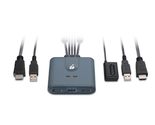 IOGEAR KVM 2-Port USB HDMI Cable KVM with Remote  4096x2160 60Hz  Plug... - $68.34+