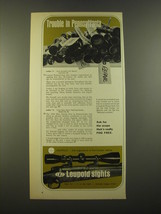 1967 Leupold Scopes Ad - Trouble in Pennsylvania - £14.53 GBP