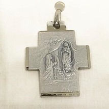 Vintage Alpacca Religieux Médaillon Pendentif - $41.51