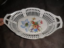 Compatible with Antique Basket Reticulated Floral Made in Germany - $62.71