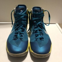 Nike Men 2013 Vintage HYPERDUNK/NESS Zoom Basketball Shoes TURQ/YELL/W Size 12.5 - $56.09