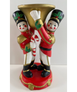 Partylite Christmas Holiday Soldiers Candle Holder Toy Soldier 6&quot; Tall - $21.77